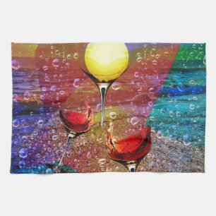 Tennis celebrates in full colour tea towel