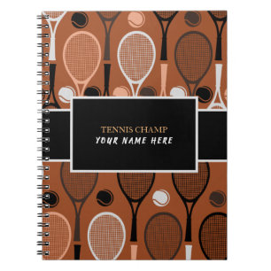 Tennis Champ Your Player Name Funny Personalised Notebook