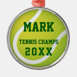 Tennis Champs 20XX Cool Sport Gifts Metal Ornament
