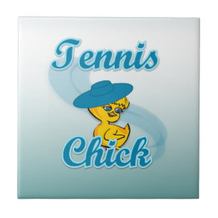 Tennis Chick #3 Ceramic Tile