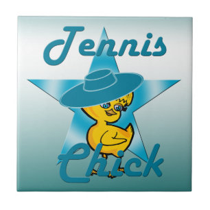 Tennis Chick #7 Ceramic Tile