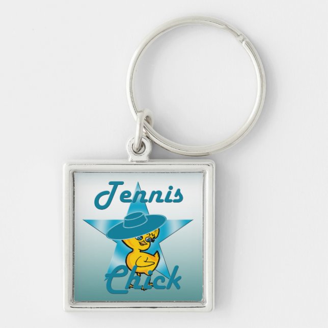 Tennis Chick #7 Key Ring (Front)