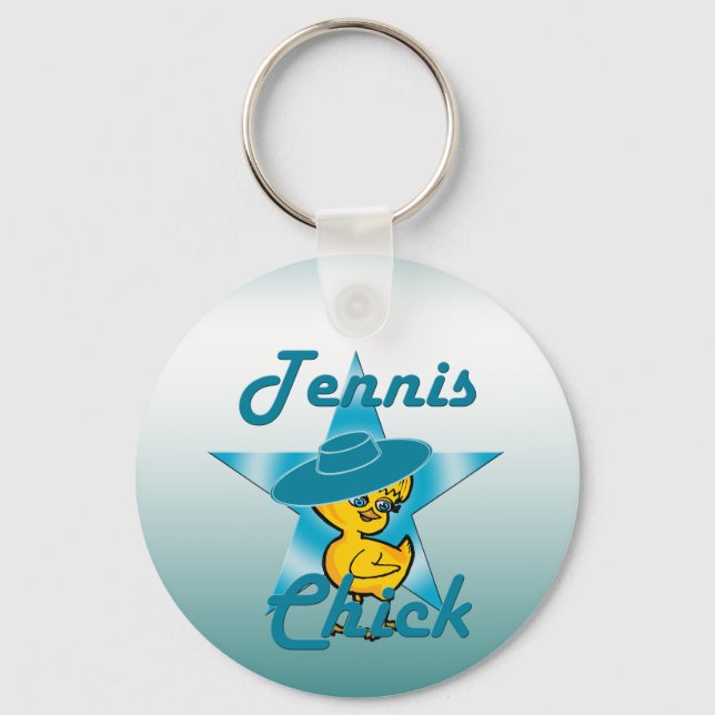 Tennis Chick #7 Key Ring (Front)