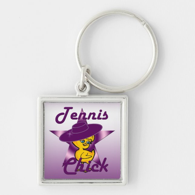 Tennis Chick #9 Key Ring (Front)