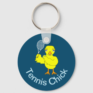 Tennis Chick Key Ring