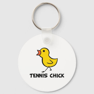 Tennis Chick Keychain