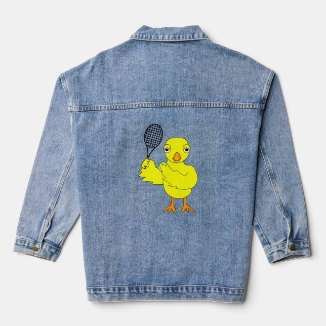 Tennis Chick Mug Denim Jacket (Back)