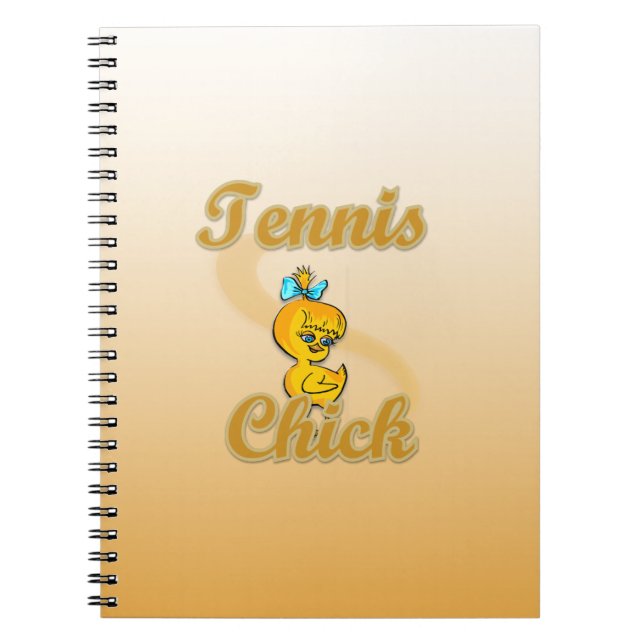 Tennis  Chick Notebook (Front)