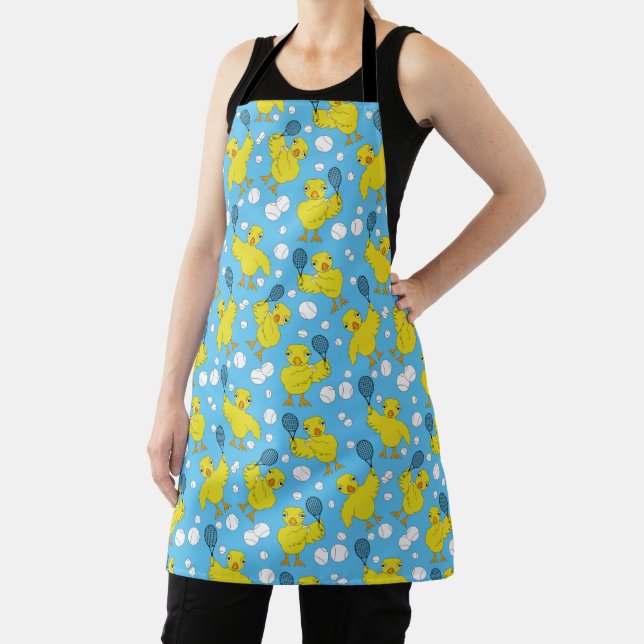 Tennis Chick Pattern Apron (Insitu)