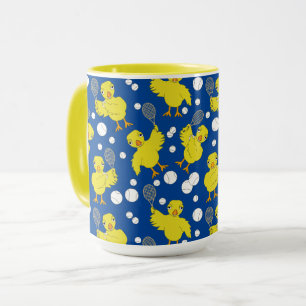 Tennis Chick Pattern Mug
