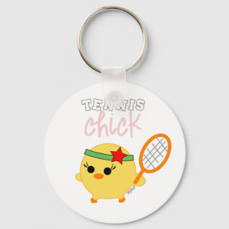 Tennis Chick Soychick Keychain