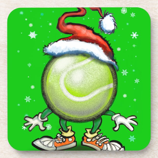 Tennis Christmas Coaster (Front)