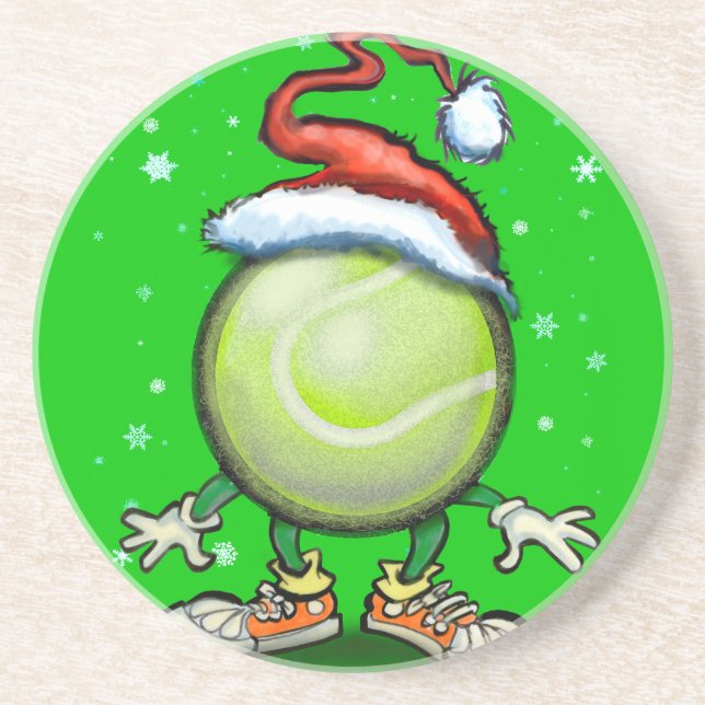 Tennis Christmas Coaster (Front)