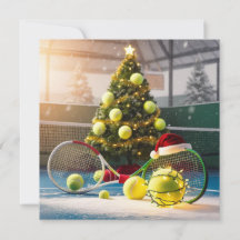 Tennis Christmas  Festive Racquets