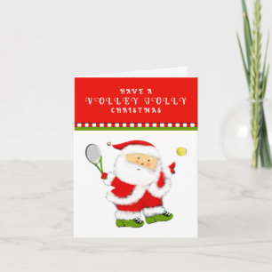 Tennis Christmas Holiday Cards
