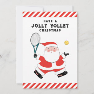 Tennis Christmas Holiday Cards