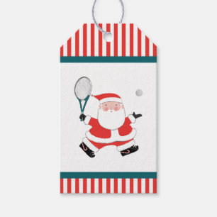Tennis Christmas Holiday Gift Tags