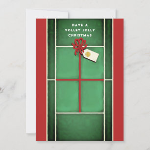 Tennis Christmas Holiday New Year's Cards