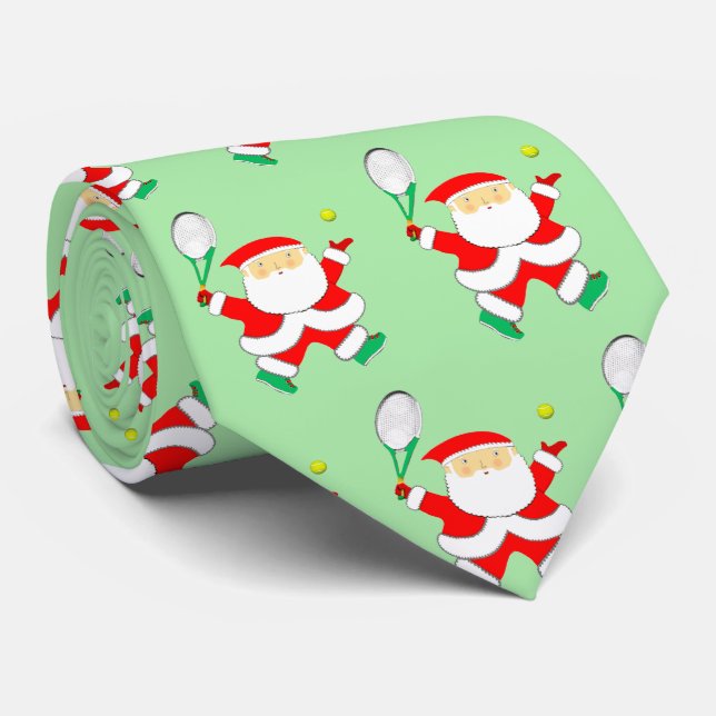 Tennis Christmas Holiday Novelty Tie (Rolled)