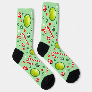 Tennis Christmas Holiday Socks