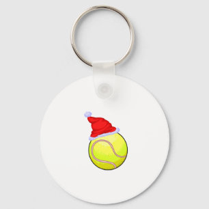 Tennis Christmas Key Ring