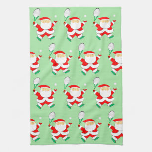 Tennis Christmas Kitchen Towel