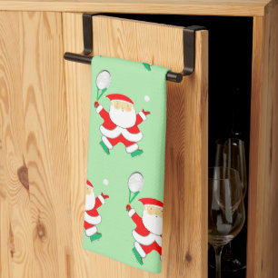 Tennis Christmas Kitchen Towel