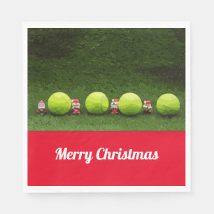 Tennis Christmas Napkin