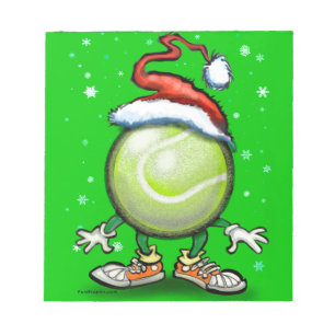 Tennis Christmas Notepad