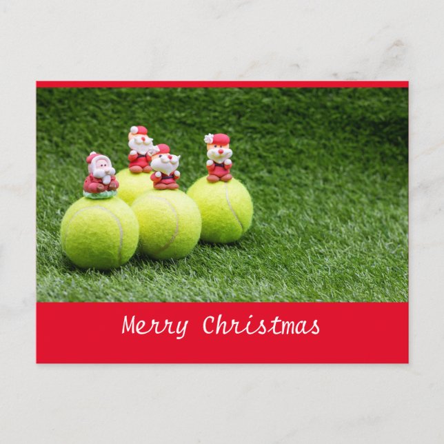 Tennis Christmas Postcard (Front)