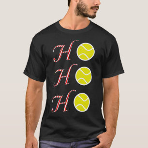 Tennis Christmas T Shirt -sports Ho Ho Ho Holiday 