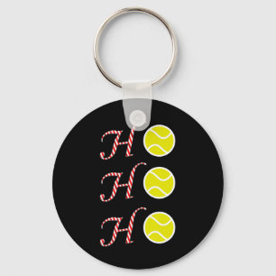 Tennis Christmas T Shirt -sports Ho Ho Ho Holiday  Key Ring