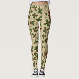 Tennis Christmas themed for Player  Leggings