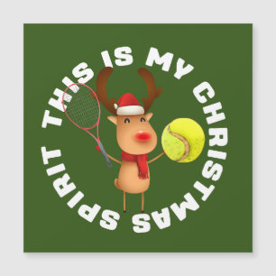 Tennis Christmas with reindeer Christmas Spirit