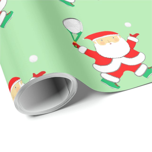 Tennis Christmas Wrapping Paper (Roll Corner)