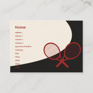 Tennis - Chubby Business Card