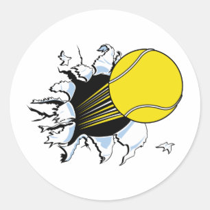 Tennis Classic Round Sticker