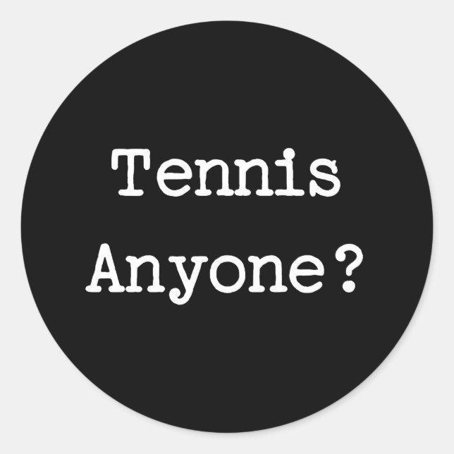 Tennis Classic Round Sticker (Front)