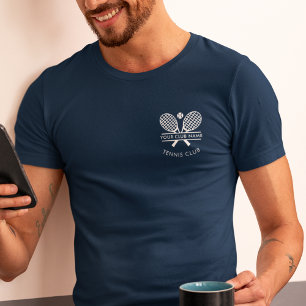 Tennis Club Coach Name Team Logo  Tri-Blend Shirt