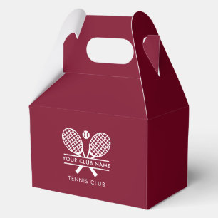 Tennis Club Name Team Players Swag Custom Favour Box