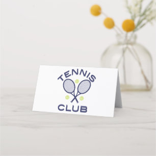 Tennis CLub Place Card
