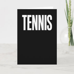 Tennis club shirt card