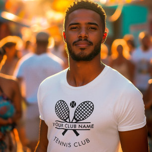 Tennis Club Team Player Custom Coach T-Shirt