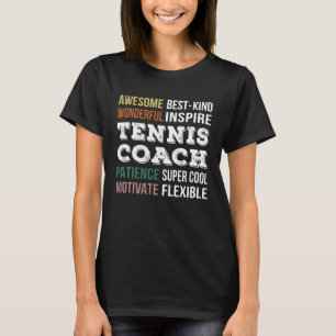 Tennis Coach Appreciation T-Shirt