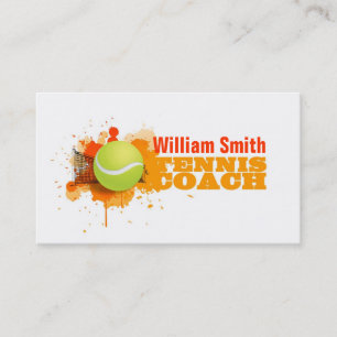 Tennis Coach Business Card