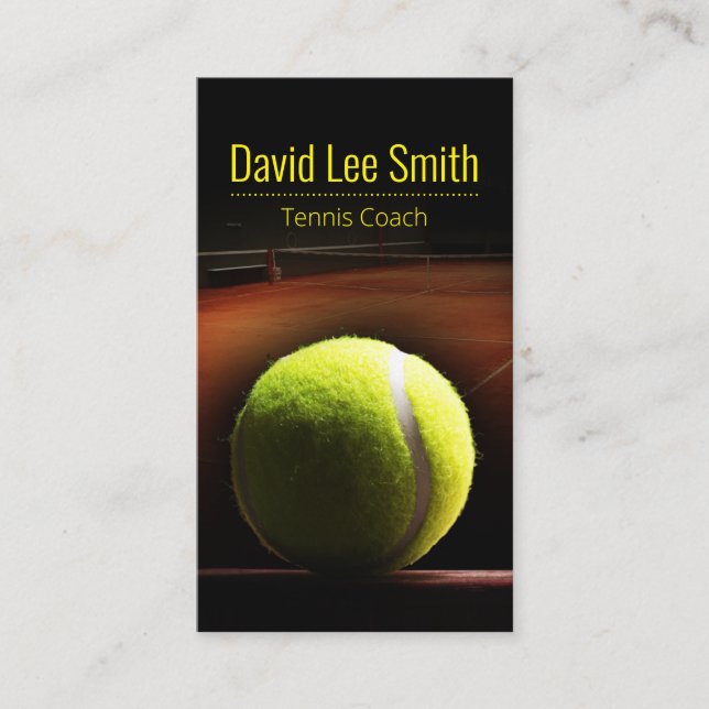 Tennis Coach Business Card (Front)