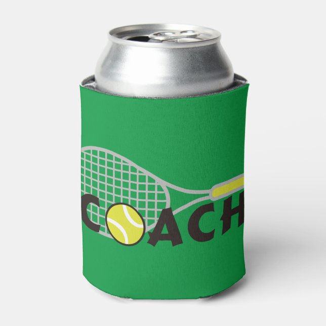 Tennis Coach Can Cooler (Can Front)