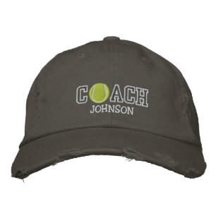 Tennis Coach Embroidered Hat