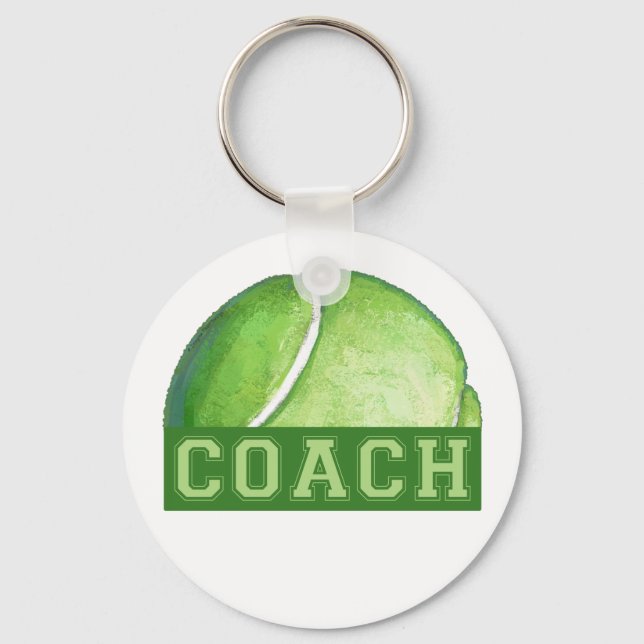 Tennis Coach Key Ring (Front)