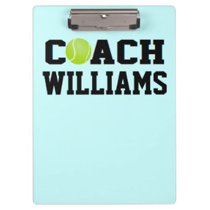 Tennis Coach - Personalised Clipboard